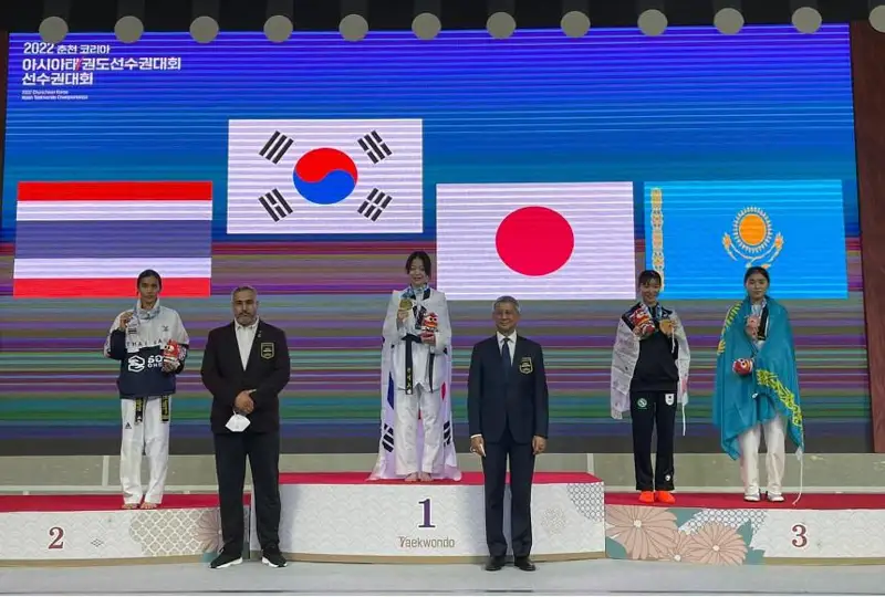 Казахстанская таеквондистка завоевала медаль на чемпионате Азии