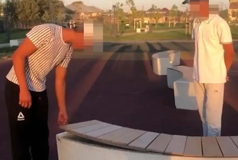 Подростки устроили погром в парке Туркестана