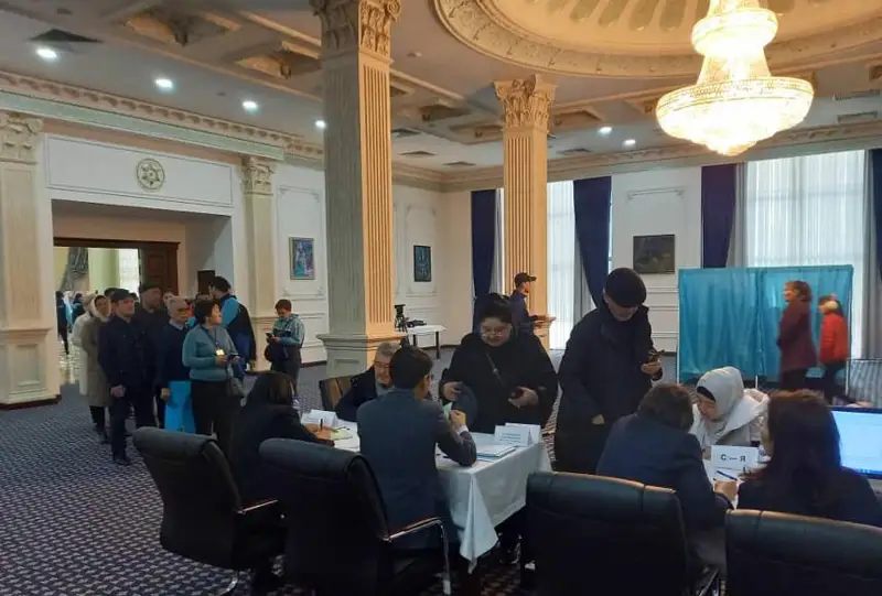 Явка на избирательном участке в Узбекистане составила 96,1%