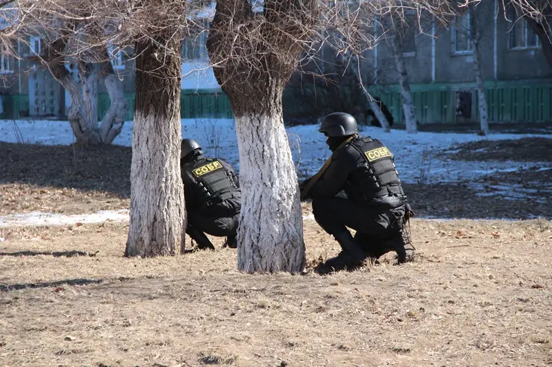 Павлодарда полиция лаңкестікке қарсы күрес жаттығуын өткізді