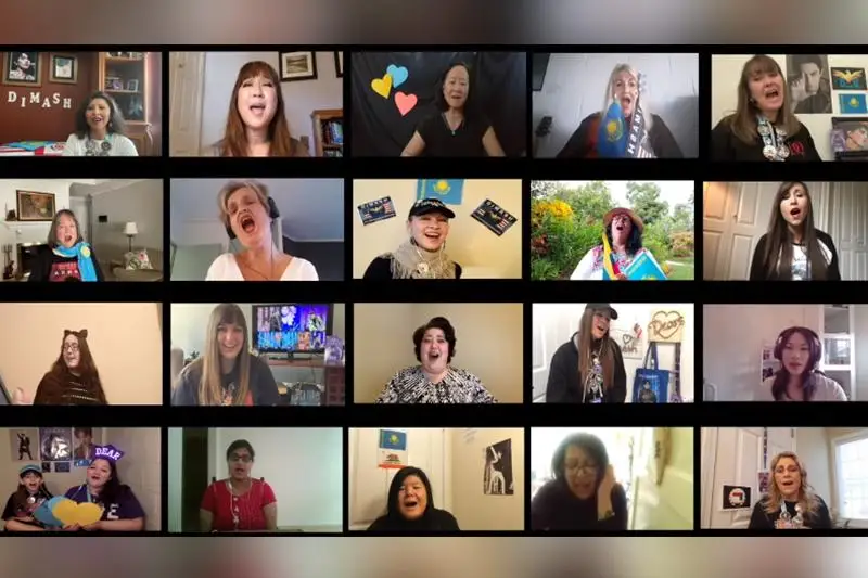 ديماشتىڭ 5 ەلدەگى فاناتتارى «دايديداۋدى» ورىنداپ، ۆيدەو جاريالادى