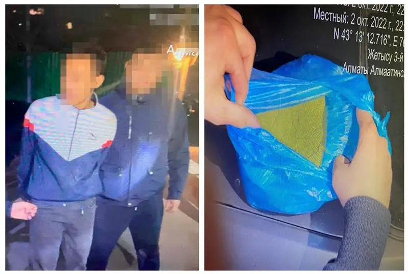 Особо крупную партию гашиша изъяли у мужчины в Алматы