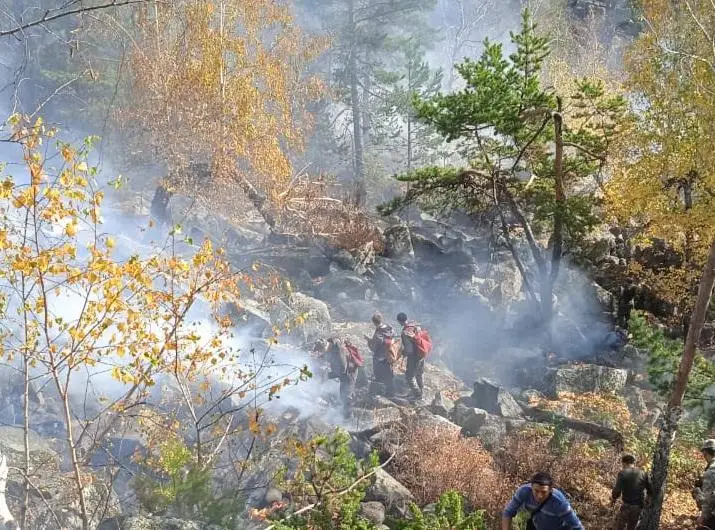 Пожар на горе в нацпарке «Бурабай» выявлен благодаря смарт-системе