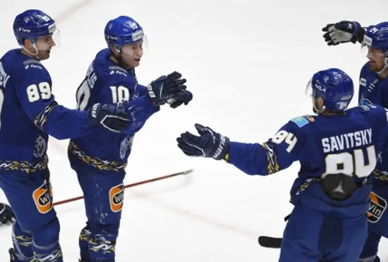 «Барыс» разгромом выиграл третий подряд матч КХЛ