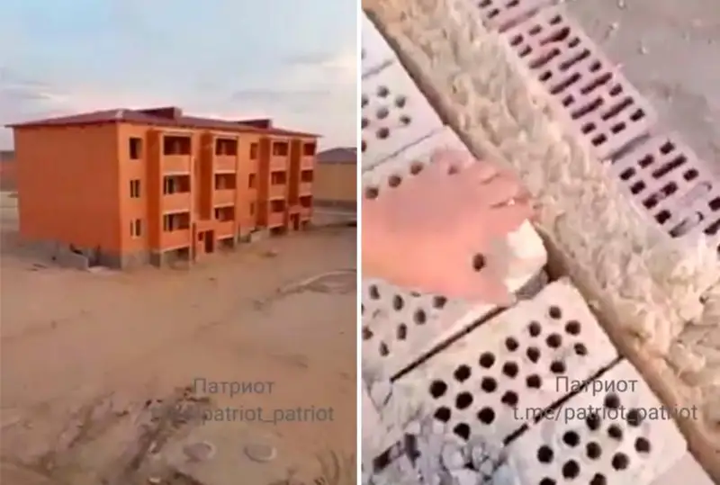 Úıdiń kirpishi tsementsiz qalanyp jatyr – ákimdik vıdeoǵa túsinik berdi