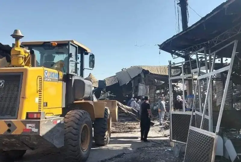 Jetisaıdaǵy órt:  Jańa bazar salynyp, kásipkerler shyǵyny óteledi