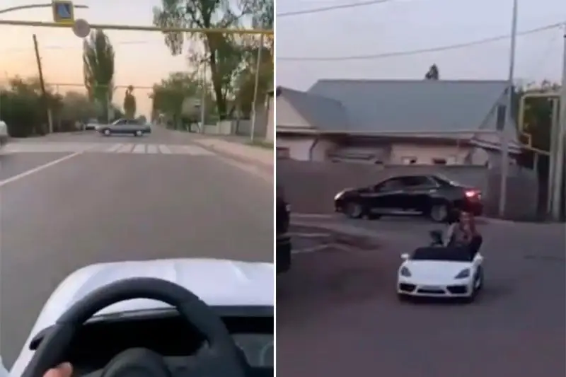 بالاسىمەن بىرگە ويىنشىق ماشينامەن قالا جولىندا جۇرگەن الماتىلىق ىزدەستىرىلۋدە