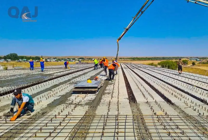 Shamalǵan beketiniń aınalma jolynda jer tósemin tógý jumysy 80% aıaqtaldy - QazAvtoJol