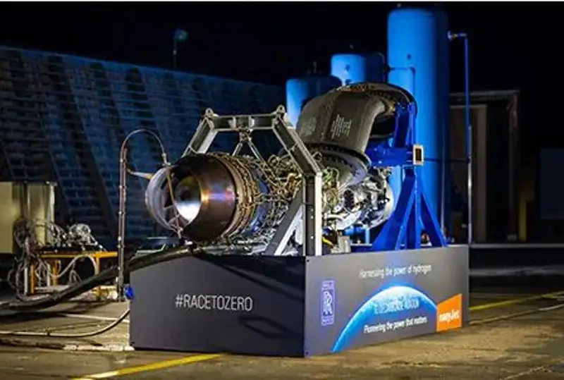 Испытания первого реактивного авиадвигателя на водороде провели в Великобритании