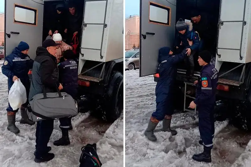 Костанайские спасатели продолжают эвакуационные работы на трассах