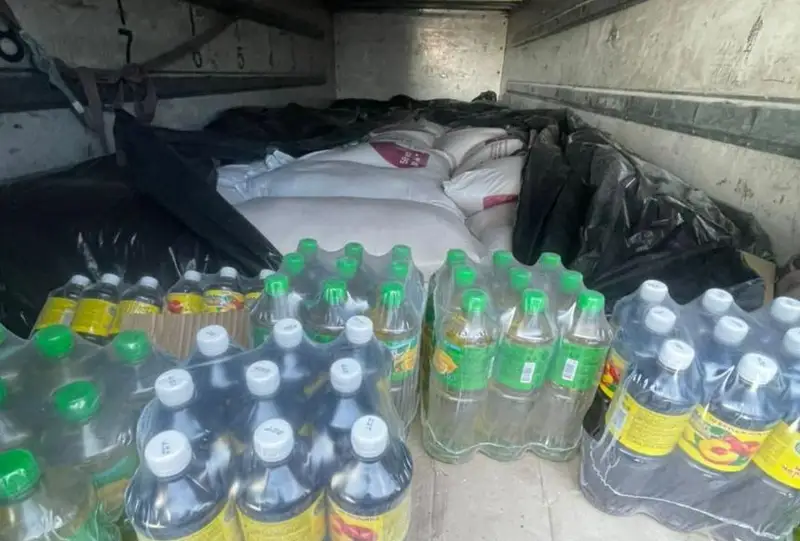 Около 6 тонн сахара пытались вывезти из Кыргызстана в Казахстан