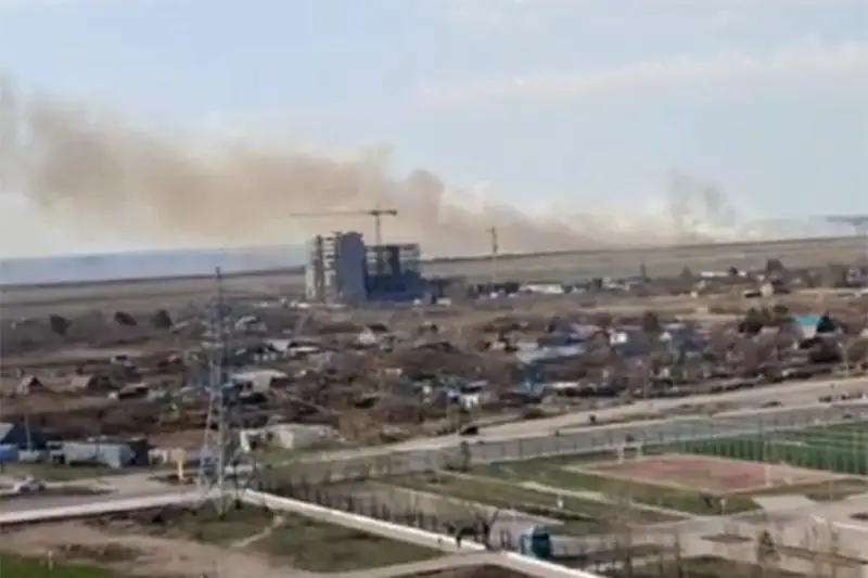 Нұр-Сұлтанның бірнеше ауданында құрғақ шөп өртенді