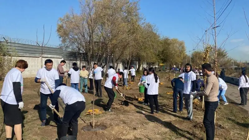 Экологическая акция прошла в Алматы в честь Дня Республики