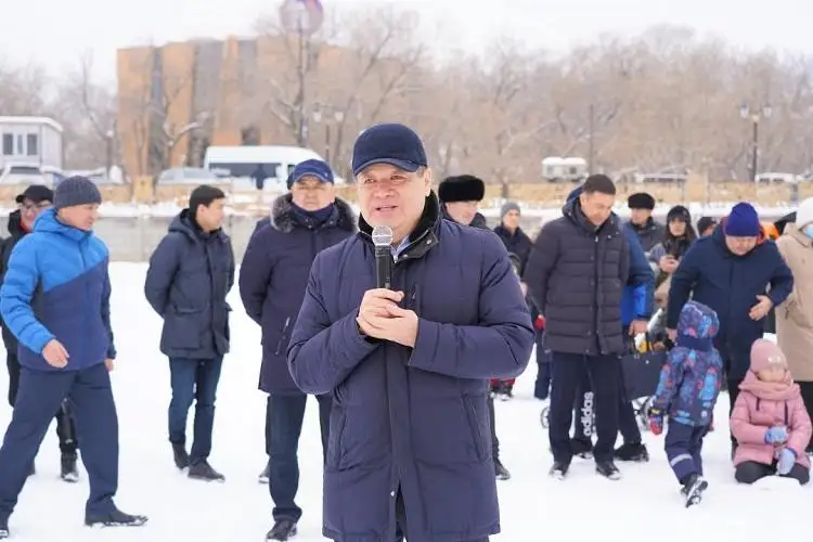 Сотрудники Мининдустрии соревновались в лыжных гонках в Нур-Султане