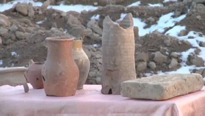 Жамбыл облысында орта ғасырларға жататын көне қалашықтың бір бөлігі табылды