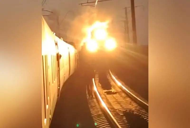 Технический вагон горел в составе поезда №105 сообщением Алматы-Петропавловск