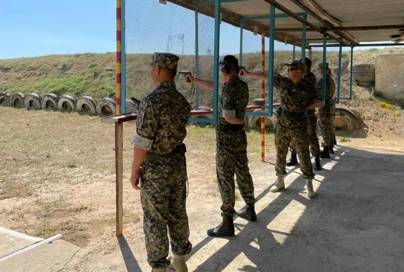 Самых метких по пулевой стрельбе определили среди гвардейцев в Актобе