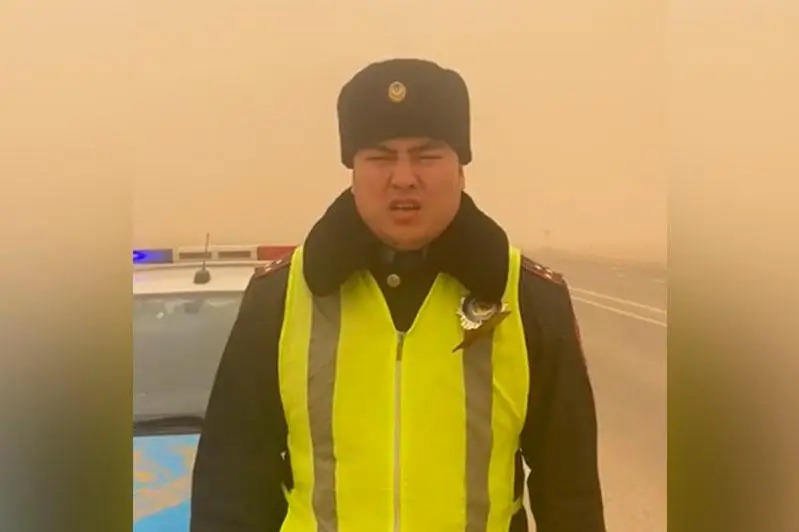 Пыльная буря продолжается в Мангистау