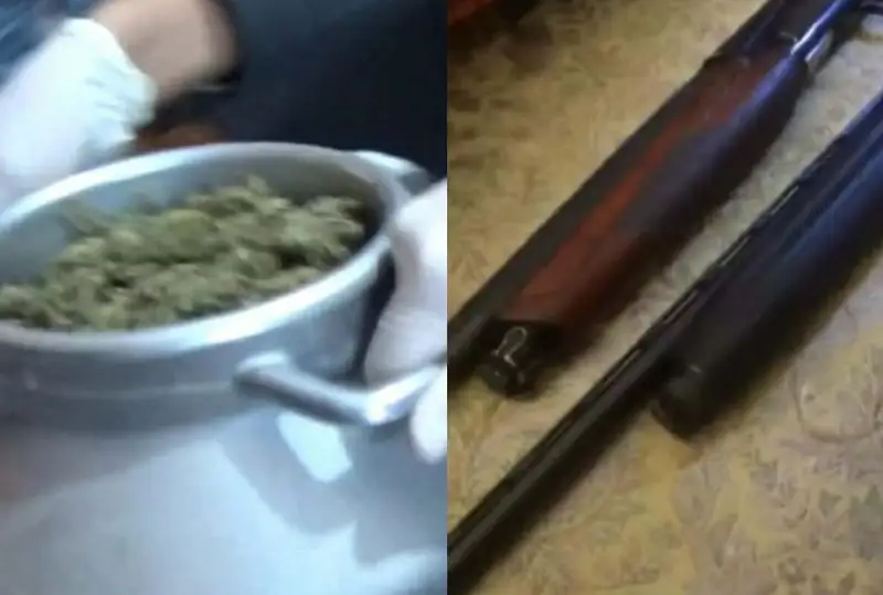 Полицейские изъяли у кызылординца более 8 кг наркотиков и две единицы оружия