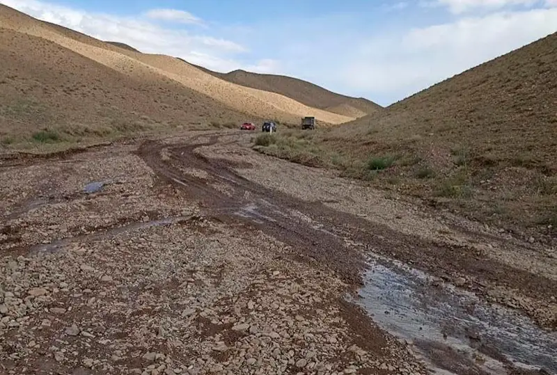 Сель сошел на трассу в Алматинской области