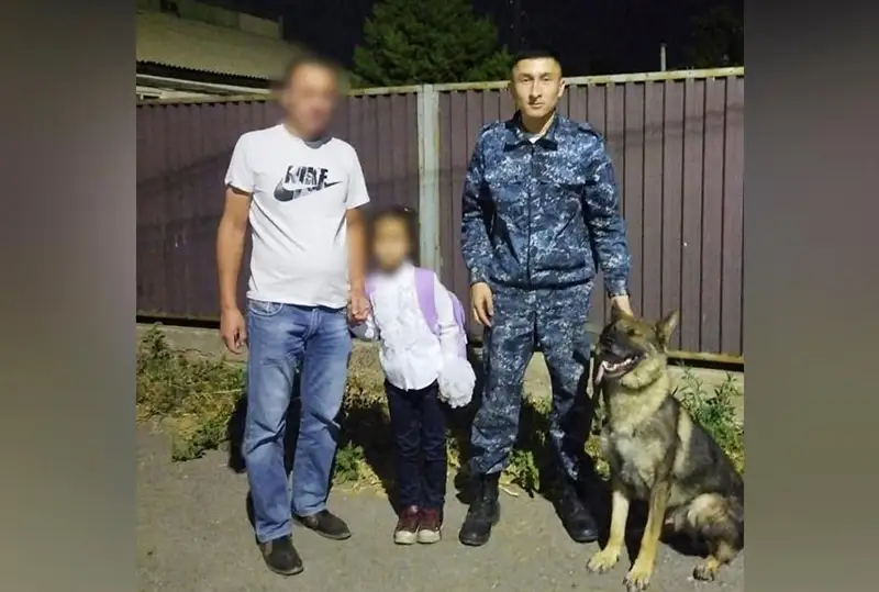 Пропавших детей нашла служебно-розыскная собака в Нур-Султане