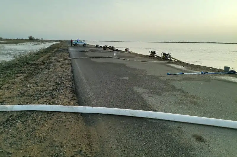 Ойыл суының көтерілуіне байланысты бөгет салынды