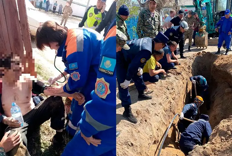 Pavlodarda transheıada jumys istep jatqan eki adamdy topyraq basyp qaldy