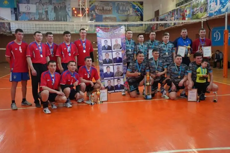 Костанайские полицейские стали лучшими в волейболе