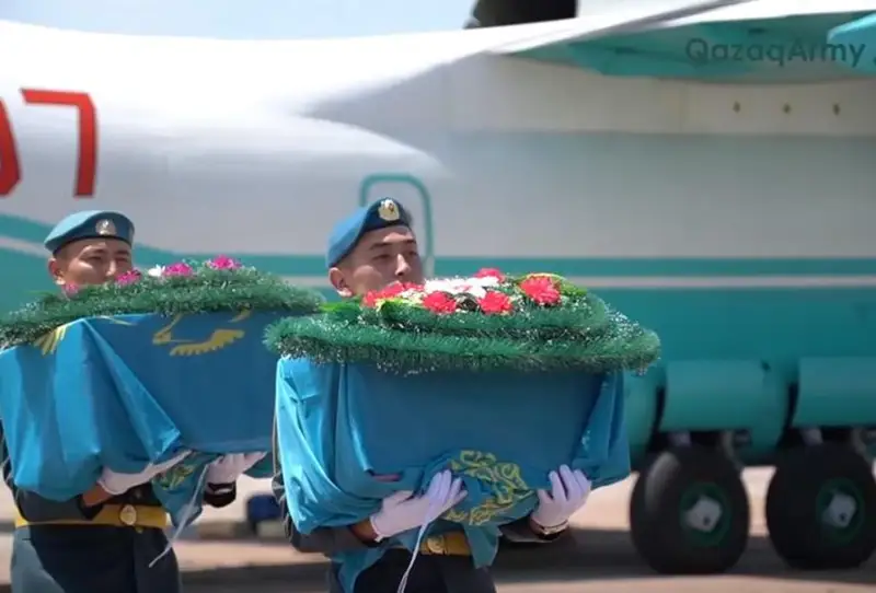 Военно-транспортный борт доставил в Казахстан останки участников ВОВ