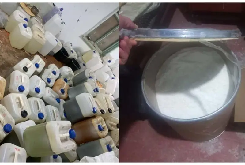 Лаборатория по изготовлению «синтетики» выявлена возле Конаева