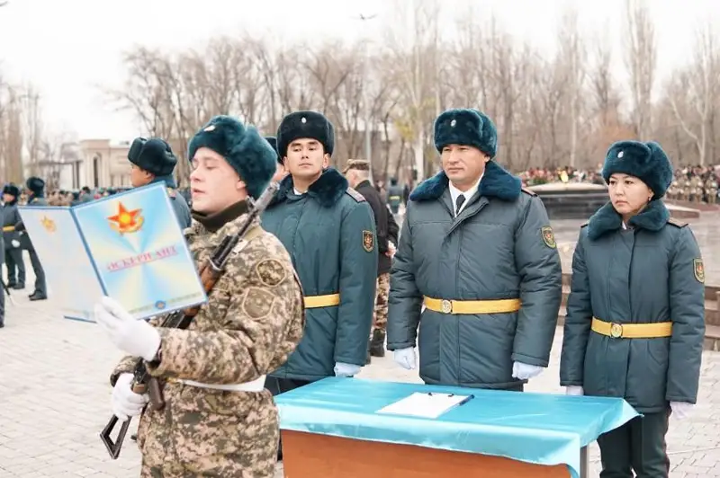 Воинскую присягу приняли солдаты осеннего призыва РгК «Юг»