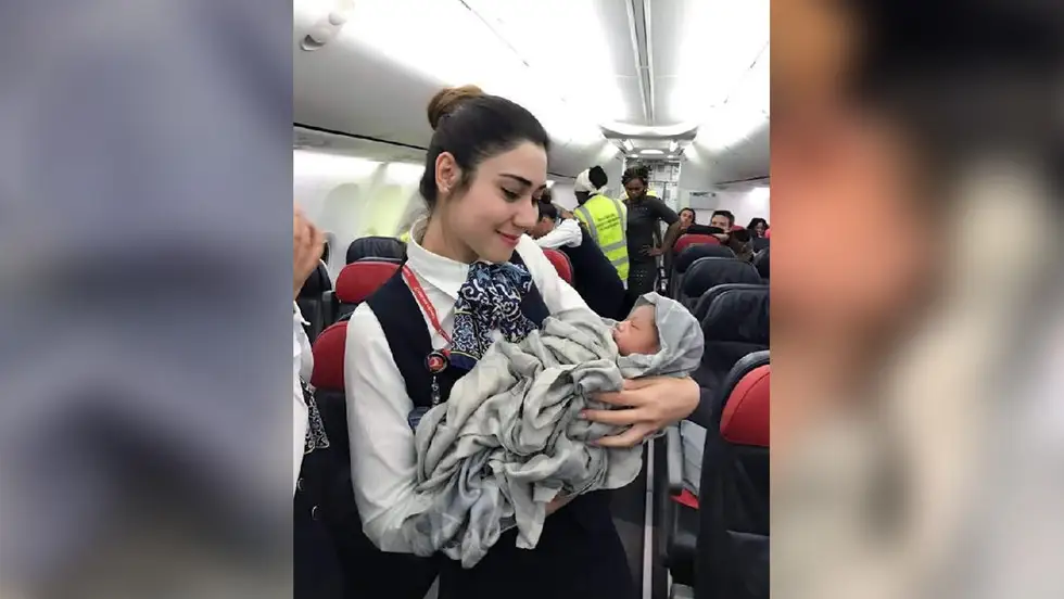 13 мың метр биіктікте сәби дүниеге келді