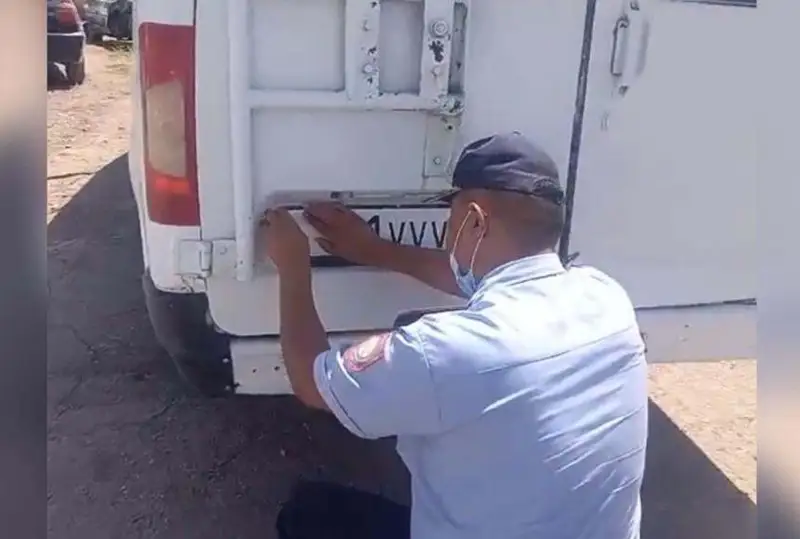 Авто с поддельными номерами выявили в Туркестанской области