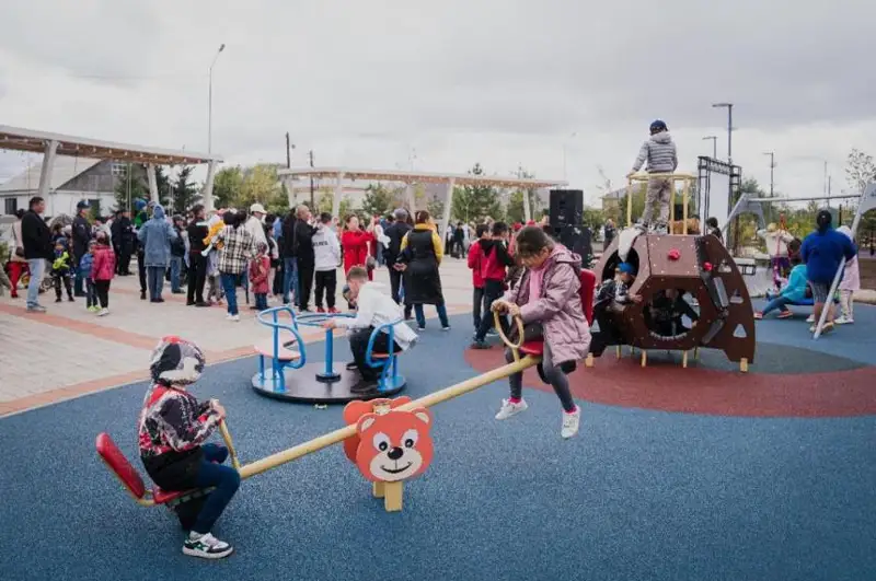 Еще одно общественное пространство открыли в жилом массиве Коктал-2 в столице