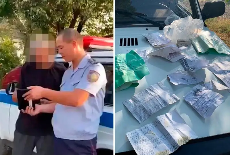 Любителей бросать мусор жамбылские полицейские выявили по детским тетрадям
