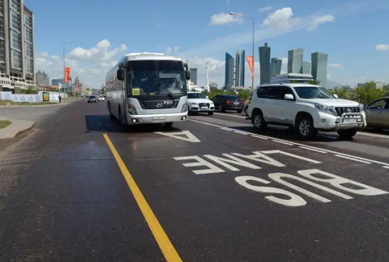 Bus Lane вновь заработает в столице по проспекту Туран и улице Кабанбай батыра