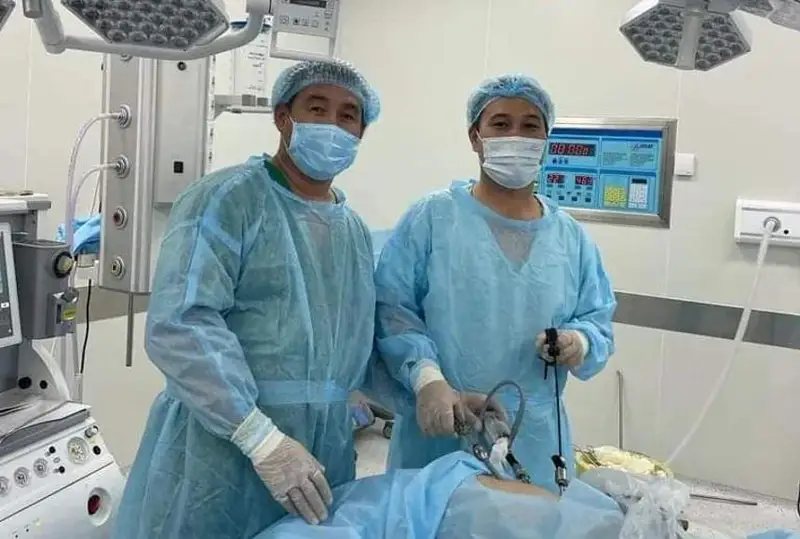 Mańǵystaý oblystyq balalar aýrýhanasynda alǵash ret laparoskopııalyq operatsııa jasaldy