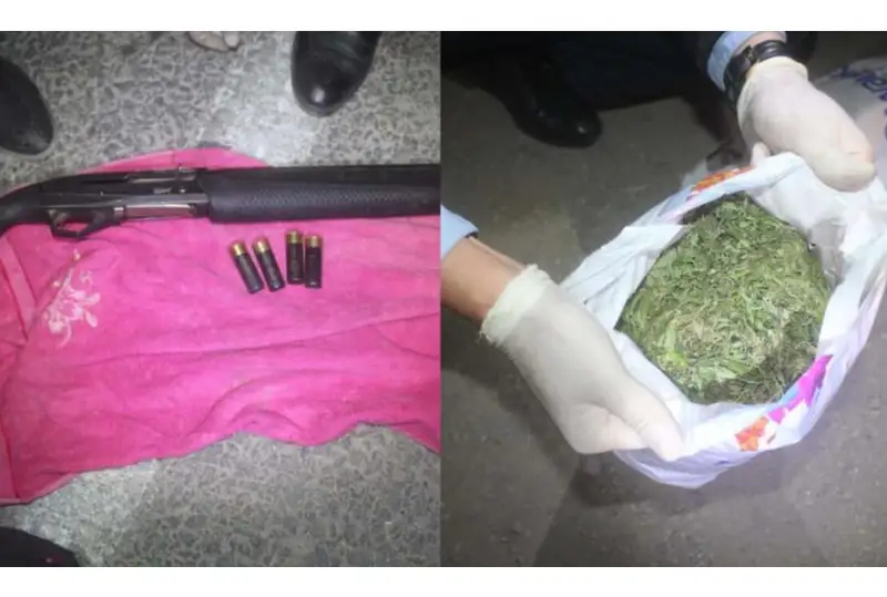 Наркотики и оружие изъяли из авто жителей Кызылординской области