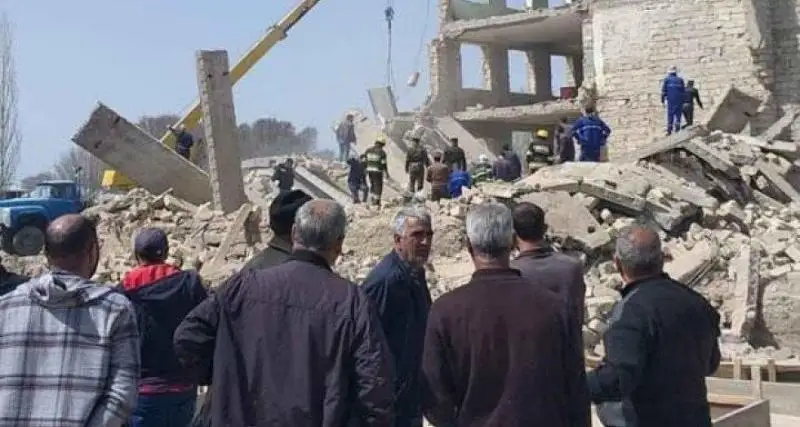 Ázerbaıjanda mektep opyryla  qulap, 3 adam qaza tapty