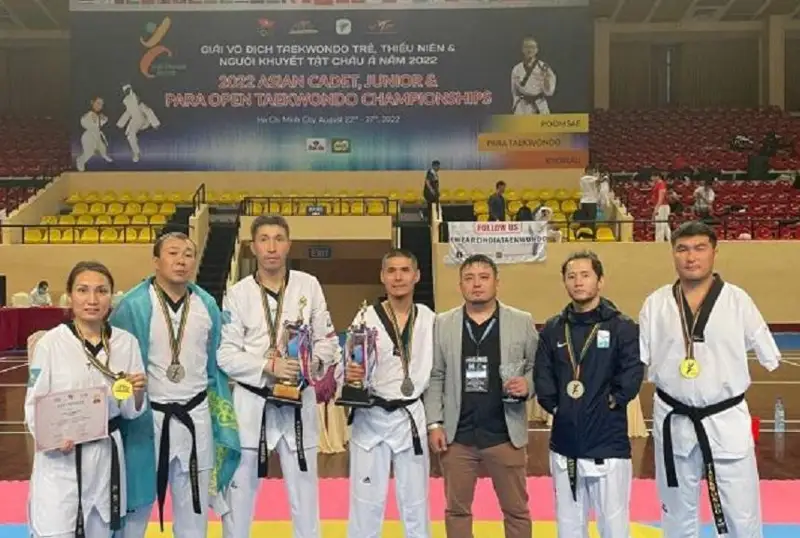 Паратаеквондисты завоевали семь медалей на открытом чемпионате Азии