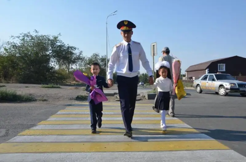 Школьников ознакомили с правилами дорожного движения в Жезказгане