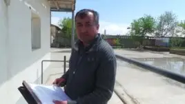 CNLC қызметкері Мақсат Тұманбай. Ақтау, 5 мамыр 2014 жыл.