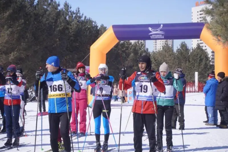Открытый чемпионат города по лыжным гонкам прошел в Нур-Султане