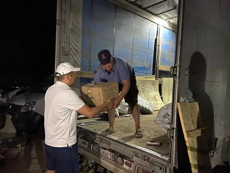 Машины с продуктами направляют для пострадавших от лесных пожаров костанайцев