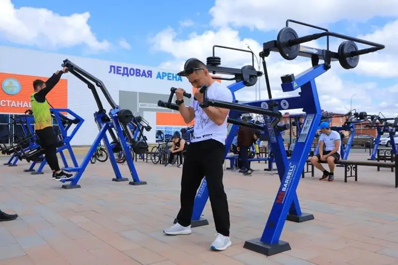 Большие спортплощадки открывают в новых микрорайонах Костаная