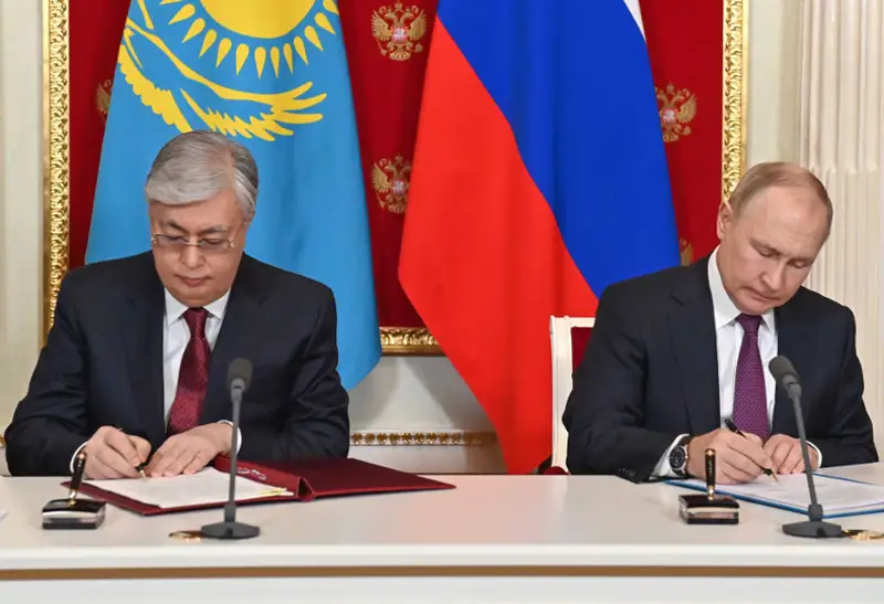 Касым-Жомарт Токаев провел встречу с Президентом Российской Федерации Владимиром Путиным