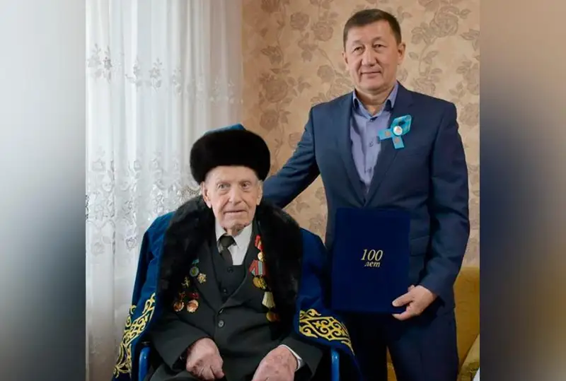 Карагандинский ветеран ВОВ в День Победы отмечает 100-летний юбилей