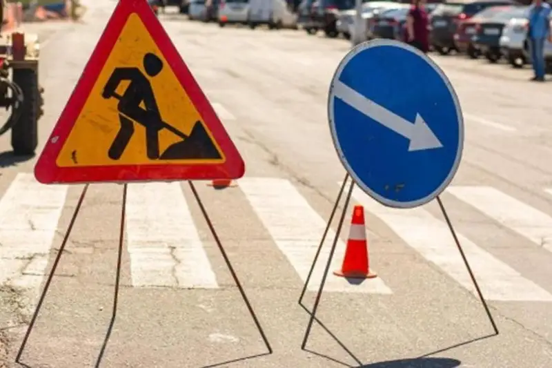 Участок улицы Кордай частично перекрыт в столице