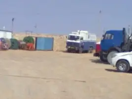 CNLC кәсіпорнының Жетібайдағы базасы. Маңғыстау облысы, 5 мамыр 2014 жыл.