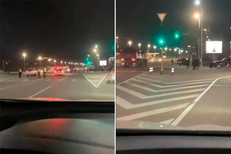 Перекрытие дороги возле площади Республики объяснили в полиции Алматы